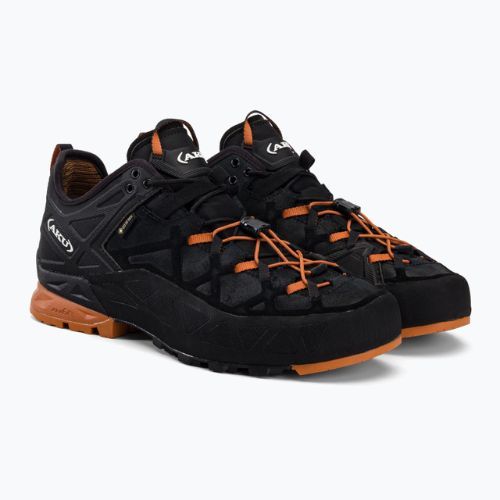 Черевики для альпінізму чоловічі AKU Rock DFS GTX black/orange