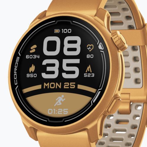 Годинник COROS PACE 2 Premium GPS Silicone Band gold WPACE2