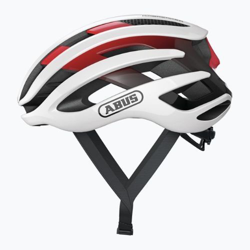 Шолом велосипедний ABUS AirBreaker white/red