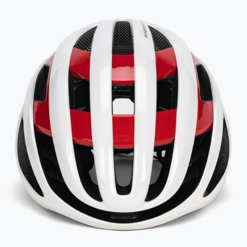 Шолом велосипедний ABUS AirBreaker white/red