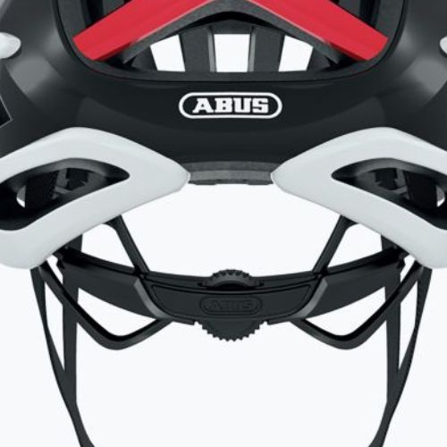 Шолом велосипедний ABUS AirBreaker white/red