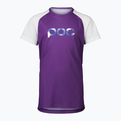 Велофутболка дитяча POC Essential MTB sapphire purple/hydrogen white