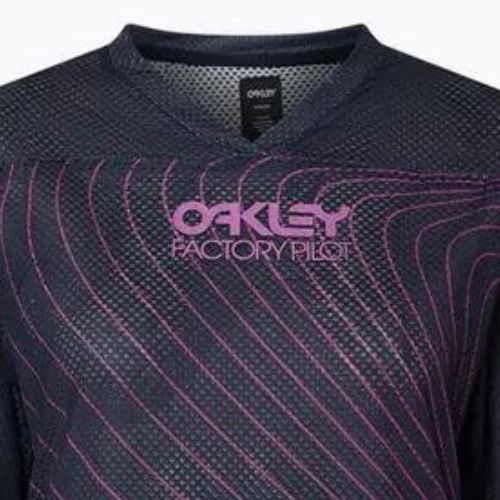 Велофутболка жіноча Oakley Wmns Factory Pilot Rc SS чорно-фіолетова FOA500384