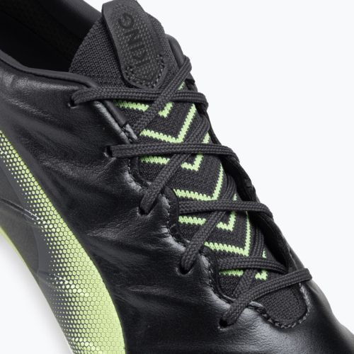 Футбольні бутси чоловічі PUMA King Platinum 21 FG/AG чорно-зелені 106478 05