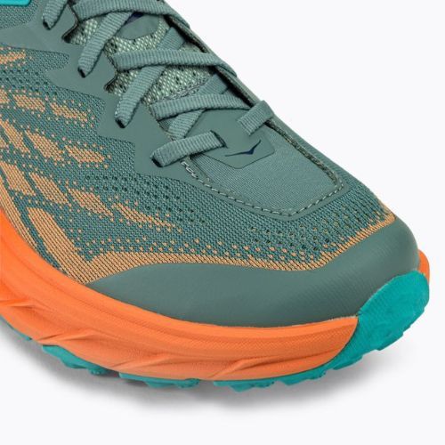 Кросівки для бігу чоловічі HOKA Speedgoat 5 зелено-помаранчеві 1123157-TMOR