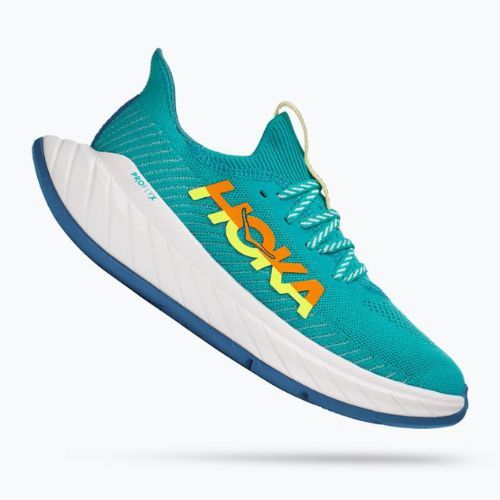 Кросівки для бігу жіночі HOKA Carbon X 3 блакитно-жовті 1123193-CEPR