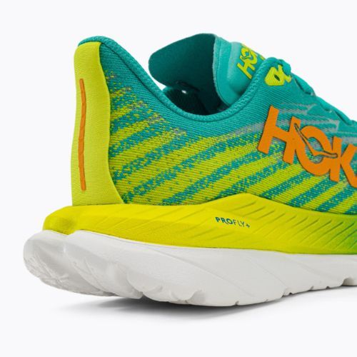 Кросівки для бігу жіночі HOKA Mach 5 блакитно-жовті 1127894-CEPR