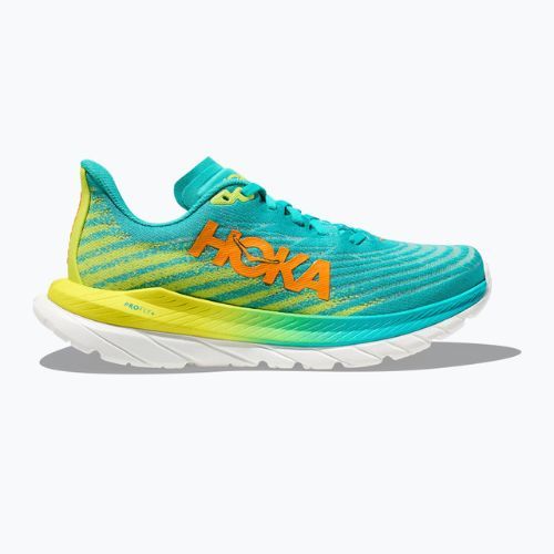 Кросівки для бігу жіночі HOKA Mach 5 блакитно-жовті 1127894-CEPR