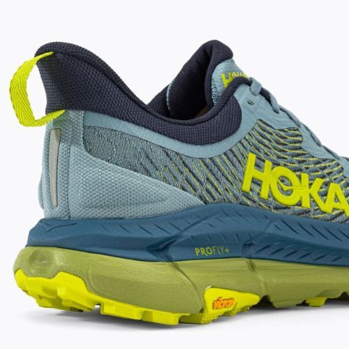 Кросівки для бігу чоловічі HOKA Mafate Speed 4 блакитно-жовті 1129930-SBDCT