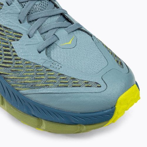 Кросівки для бігу чоловічі HOKA Mafate Speed 4 блакитно-жовті 1129930-SBDCT