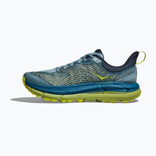 Кросівки для бігу чоловічі HOKA Mafate Speed 4 блакитно-жовті 1129930-SBDCT