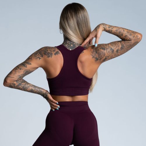 Бюстгальтер спортивний Gym Glamour Push Up Grape 322