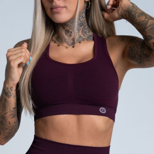 Бюстгальтер спортивний Gym Glamour Push Up Grape 322