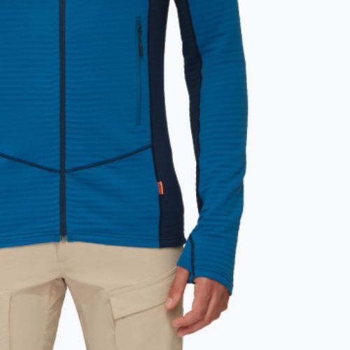 Кофта флісова чоловіча Mammut Taiss Light ML Hooded блакитна 1014-04530-50554-114