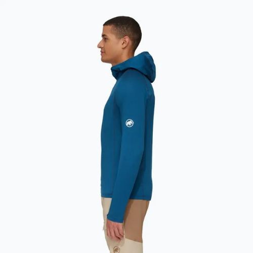 Футболка трекінгова чоловіча Mammut Selun FL Sun Hoody синя 1016-01420-50550-115