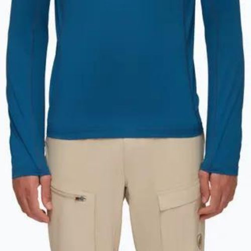 Футболка трекінгова чоловіча Mammut Selun FL Sun Hoody синя 1016-01420-50550-115