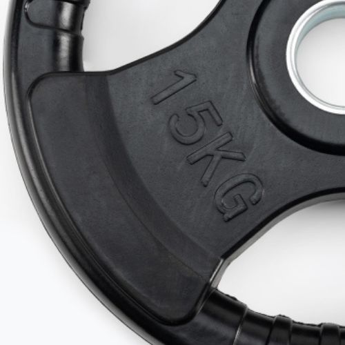 Диск чавунний прогумований XTREXO чорний RW15 15 кг