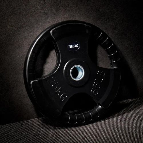 Диск чавунний прогумований TREXO чорний RW25 25 кг