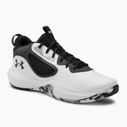 Кросівки для баскетболу чоловічі Under Armour Lockdown 6 біло-сірі 3025616-101