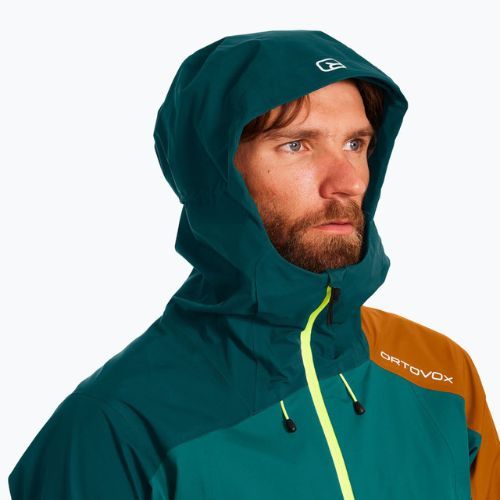 Куртка дощовик чоловіча ORTOVOX Westalpen 3L Light зелена 7025200026