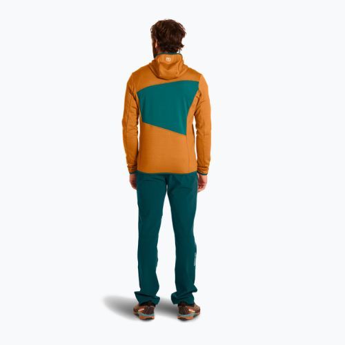 Кофта трекінгова чоловіча Ortovox Fleece Grid Hoody коричнева 87211