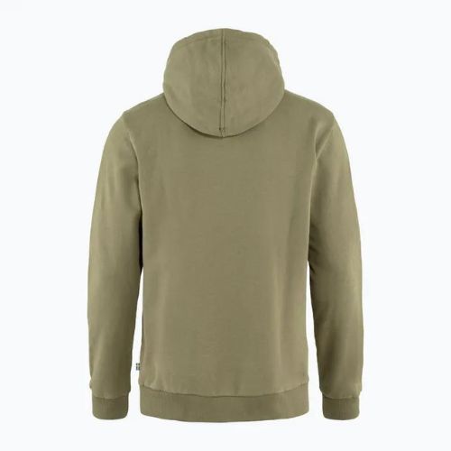 Кофта трекінгова чоловіча Fjällräven Logo Hoodie light olive