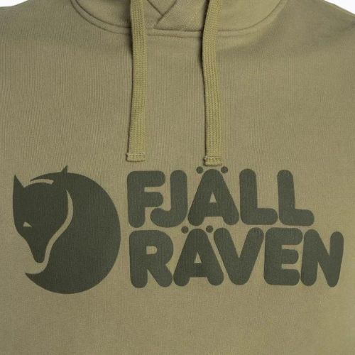 Кофта трекінгова чоловіча Fjällräven Logo Hoodie light olive