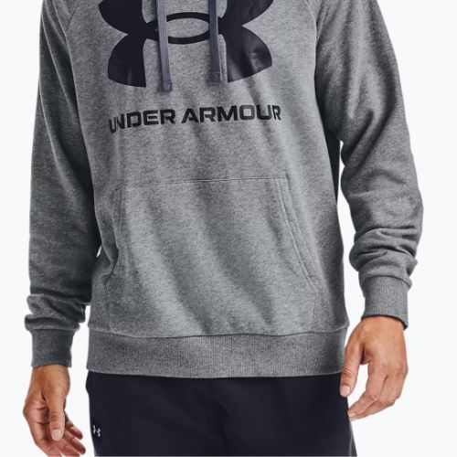 Кофта з капюшоном чоловіча Under Armour Rival Fleece Big Logo HD темно-сіра 1357093