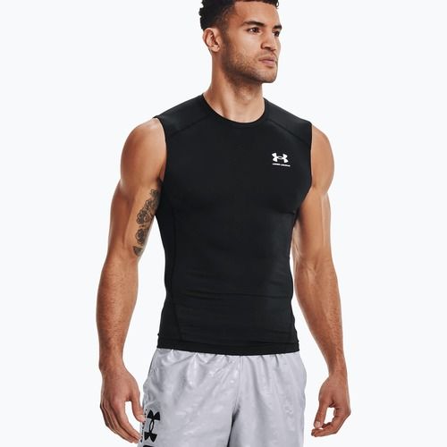 Майка тренувальна чоловіча Under Armour HG Armour Comp SL чорна 1361522-001