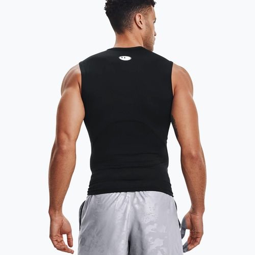 Майка тренувальна чоловіча Under Armour HG Armour Comp SL чорна 1361522-001