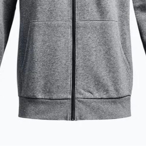 Кофта тренувальна чоловіча Under Armour Essential Fleece Full Zip Hood сіра 1373881