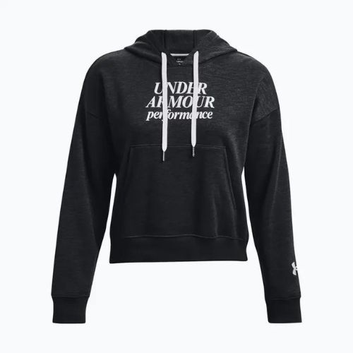 Кофта з капюшоном жіноча Under Armour Essential Script чорна 1374107