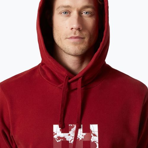 Кофта з капюшоном чоловіча Helly Hansen Arctic Ocean Hoodie бордова 30361_215