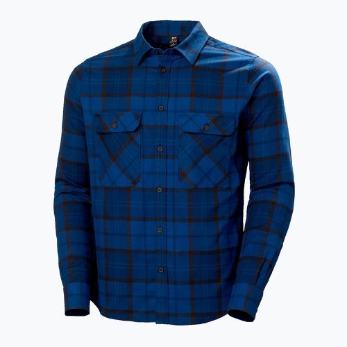 Сорочка чоловіча Helly Hansen Lokka Organic Flannel LS блакитно-чорна 62731_755