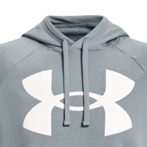 Кофта з капюшоном чоловіча Under Armour Rival Fleece Big Logo HD сіра 1357093-465