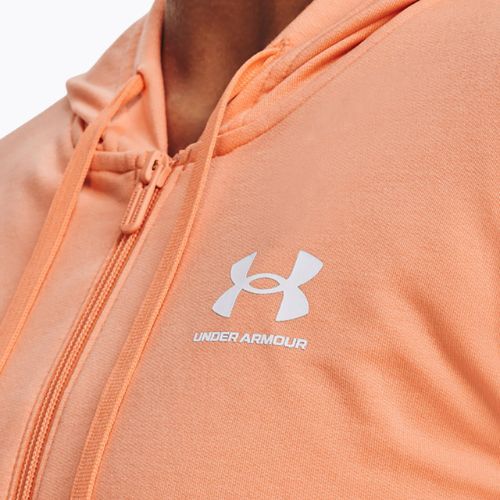 Кофта тренувальна жіноча Under Armour Rival Terry FZ Hoodie помаранчева 1369853-868