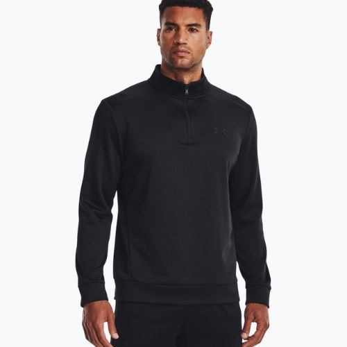 Кофта тренувальна чоловіча Under Armour Armour Fleece 1/4 Zip чорна 1373358-001