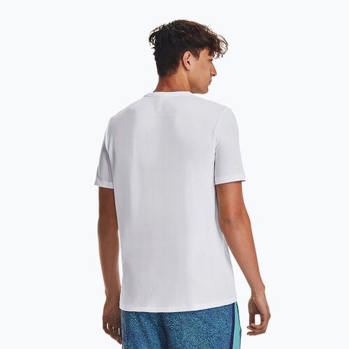 Футболка для бігу чоловіча Under Armour Seamless Stride біла 1375692
