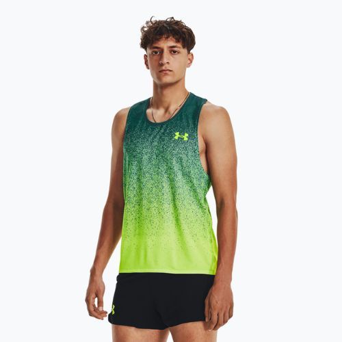 Майка для бігу чоловіча Under Armour Rush Cicada Singlet зелена 1377314