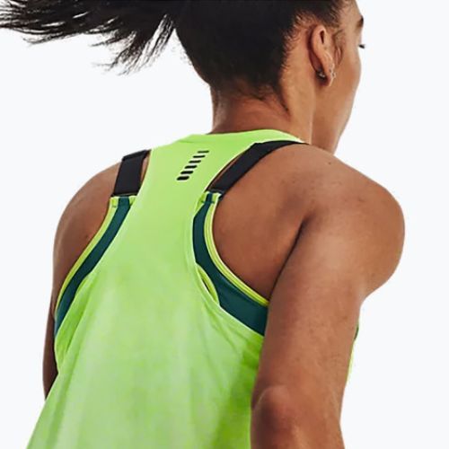Майка для бігу жіноча Under Armour Rush Cicada Singlet жовта 1378404