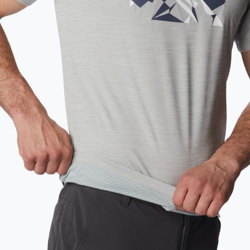 Футболка трекінгова чоловіча Columbia Zero Rules Grph columbia grey hthr/fractal peaks grx