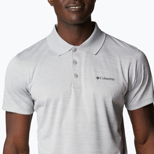 Футболка трекінгова чоловіча Columbia Zero Rules Polo columbia grey heather