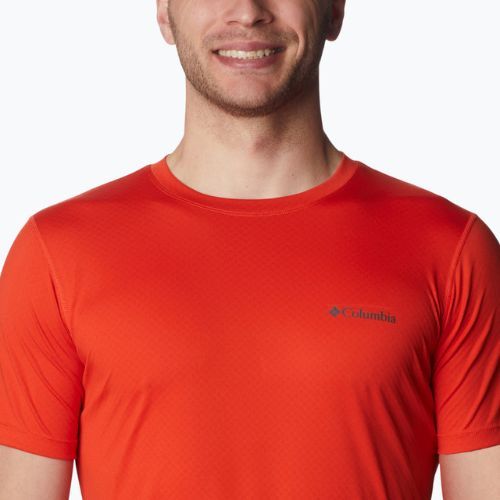 Футболка трекінгова чоловіча Columbia Zero Rules spicy