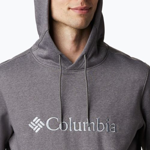 Кофта трекінгова чоловіча Columbia CSC Basic Logo II Hoodie city grey heather/csc branded logo