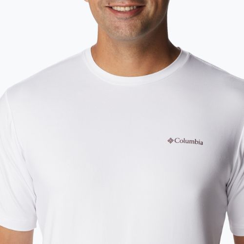 Футболка трекінгова чоловіча Columbia Tech Trail Graphic white/palmscape tonal graphic