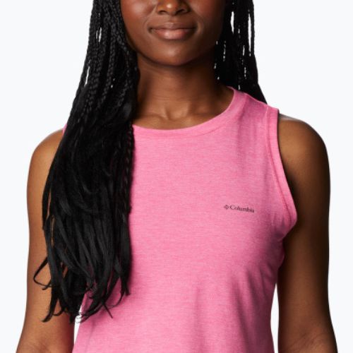 Футболка трекінгова жіноча Columbia Sun Trek Tank wild geranium heather
