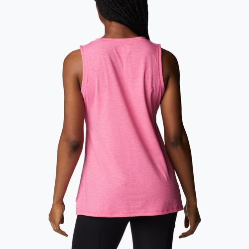 Футболка трекінгова жіноча Columbia Sun Trek Tank wild geranium heather