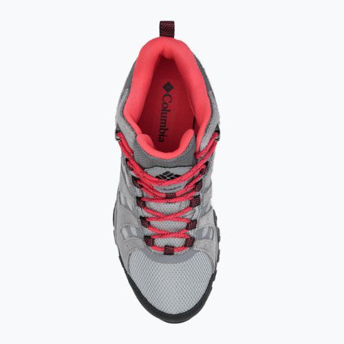 Взуття трекінгове жіноче Columbia Redmond III Mid Wp steam/red coral