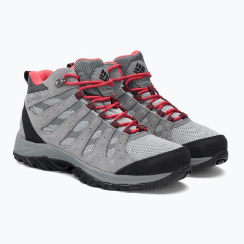 Взуття трекінгове жіноче Columbia Redmond III Mid Wp steam/red coral