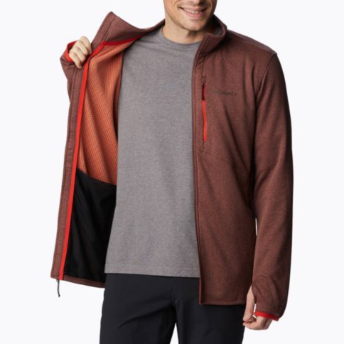 Кофта трекінгова чоловіча Columbia Park View Fleece FZ light raisin heather